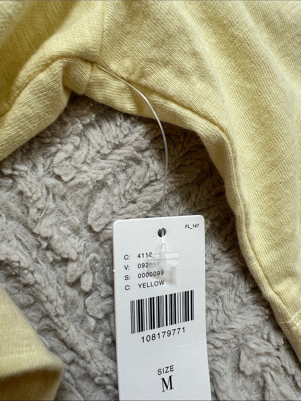 Maeve yellow Corey Crewneck boxy t-shirt, 100% cotton, Size Medium, NWT - Picture 8 of 16